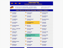 Tablet Screenshot of internetz.de